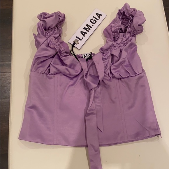 NWT I.AM.GIA Purple Cami - Picture 3 of 3